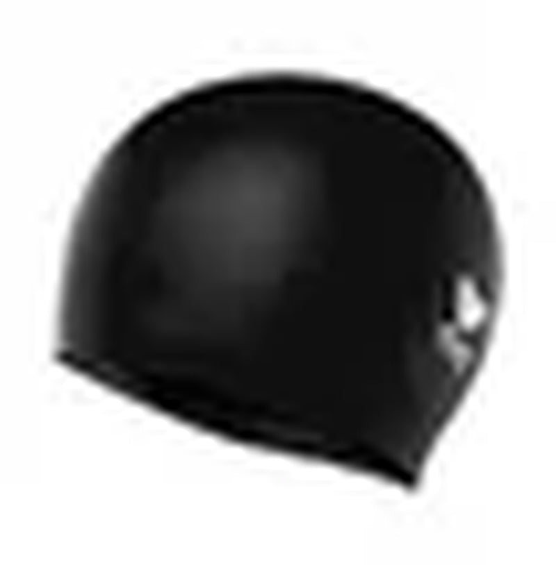 (3 Pack)  Adult Fit Latex Swim Cap - Black